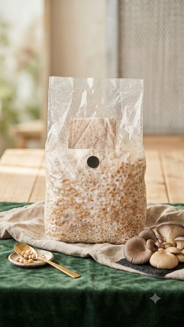 Micelio en Grano de Hongo Ostra